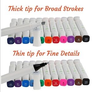 12 Pack Non-Toxic Permanent Fabric Markers